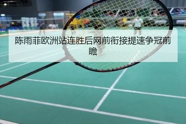 陈雨菲欧洲站连胜后网前衔接提速争冠前瞻